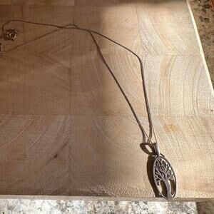Women's Necklace Sterling Silver Chain Tree of Life Pendant Necklace